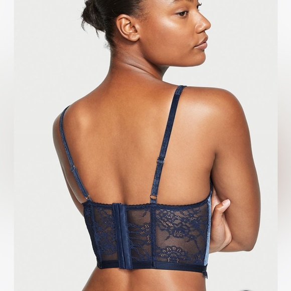 BNWT DREAM ANGELS Lace & Velvet Shine Strap Corset Top - Picture 7 of 8